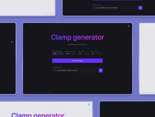 CSS clamp generator
